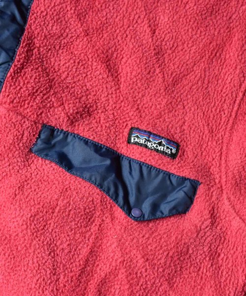 patagonia(パタゴニア)の「【ヴィンテージ古着】90's Patagonia/パタゴニア スナップT フリース ジャケット(ジャージ・メンズ・レッド・LARGE)」の2枚目の写真