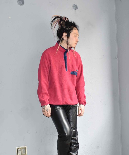 patagonia(パタゴニア)の「【ヴィンテージ古着】90's Patagonia/パタゴニア スナップT フリース ジャケット(ジャージ・メンズ・レッド・LARGE)」の5枚目の写真