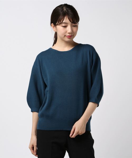 sabstreet my standard(サブストリートマイスタンダード)の「袖ボリュームニットプルオーバー【9号(M)】(ニット/セーター・レディース・レッド/ブルー・9号)」の11枚目の写真