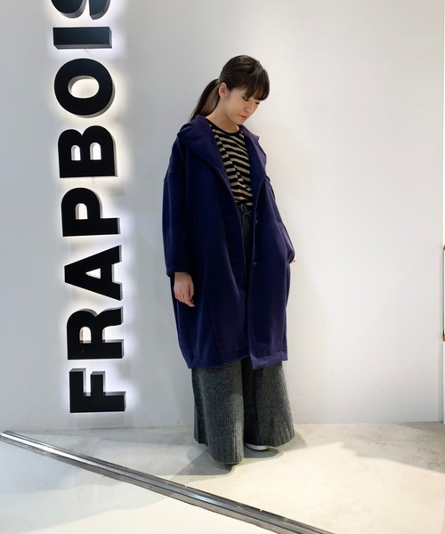 新型最新作❗️ベアビッグポケットコート　ネイビー FRAPBOIS（フラボア）の「エッグコート（チェスターコート）」 - WEAR