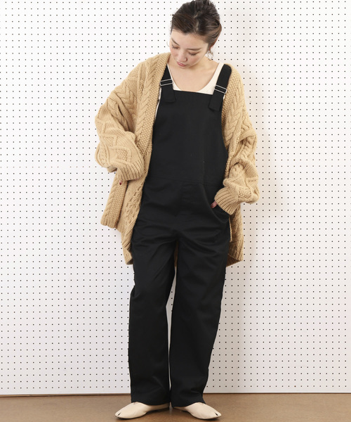FREAK'S STORE(フリークスストア)の「【ZOZO限定】ワイドシルエットオーバーオール/サロペット(サロペット/オーバーオール・レディース・ブラック/ベージュ/ブラウン・マルチサイズ)」の4枚目の写真