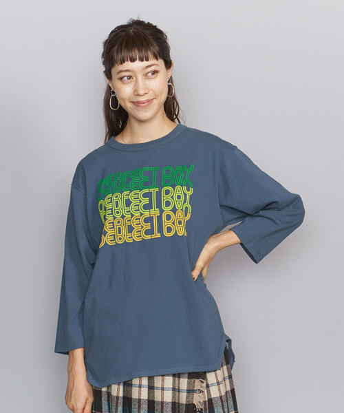 BEAUTY&YOUTH UNITED ARROWS(ビューティーアンドユースユナイテッドアローズ)の「<bibmilk>ベースボールTシャツ о(Tシャツ/カットソー・レディース・ネイビー/オフホワイト/ブラック・MEDIUM)」の3枚目の写真