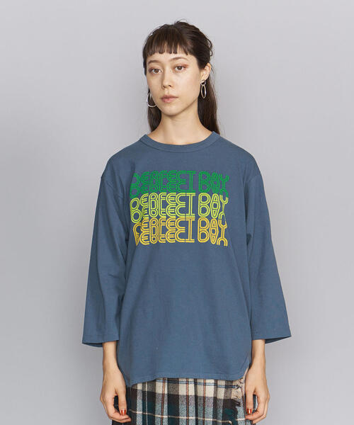 BEAUTY&YOUTH UNITED ARROWS(ビューティーアンドユースユナイテッドアローズ)の「<bibmilk>ベースボールTシャツ о(Tシャツ/カットソー・レディース・ネイビー/オフホワイト/ブラック・MEDIUM)」の5枚目の写真
