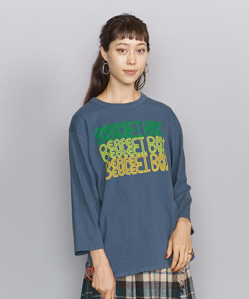 BEAUTY&YOUTH UNITED ARROWS(ビューティーアンドユースユナイテッドアローズ)の「<bibmilk>ベースボールTシャツ о(Tシャツ/カットソー・レディース・ネイビー/オフホワイト/ブラック・MEDIUM)」の15枚目の写真