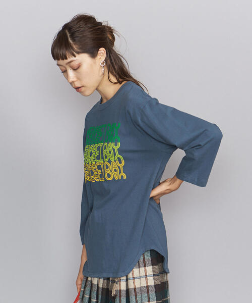 BEAUTY&YOUTH UNITED ARROWS(ビューティーアンドユースユナイテッドアローズ)の「<bibmilk>ベースボールTシャツ о(Tシャツ/カットソー・レディース・ネイビー/オフホワイト/ブラック・MEDIUM)」の14枚目の写真