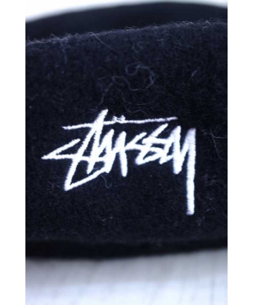 【古着】Stussy バック刺繍 L 青 刺繍ロゴ” 紺タグ old stussy ショルダーバッグ ネイビー 90s