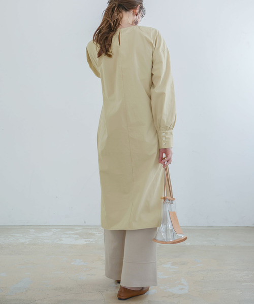 rectangle（レクタングル）の「アシメリボンワンピース（ワンピース・レディース・アイボリー/ベージュ/ブラウン・FREE）」の5枚目の写真