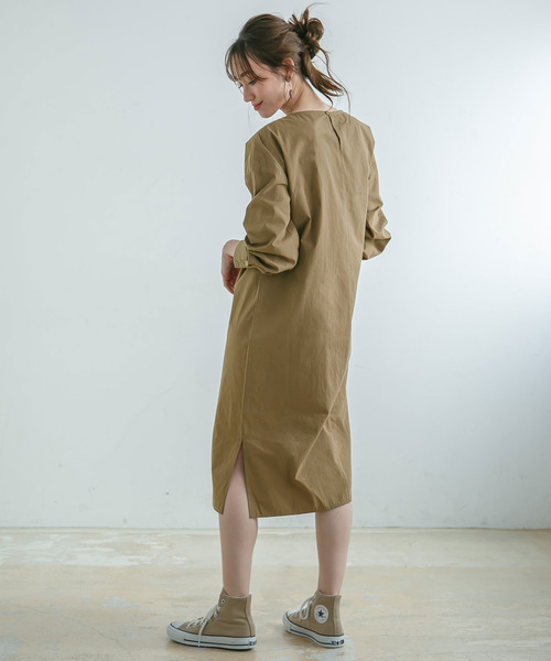 rectangle（レクタングル）の「アシメリボンワンピース（ワンピース・レディース・アイボリー/ベージュ/ブラウン・FREE）」の7枚目の写真