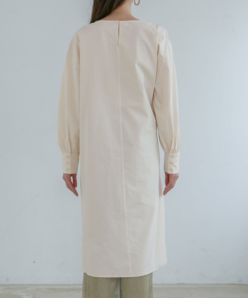 rectangle（レクタングル）の「アシメリボンワンピース（ワンピース・レディース・アイボリー/ベージュ/ブラウン・FREE）」の9枚目の写真