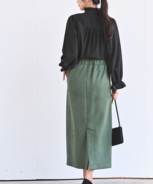 rps（アールピーエス）の「色々ボタンプチハイブラウス（シャツ/ブラウス・レディース・ブラック/ベージュ/オフホワイト/アイボリー/パープル/チェック・M/フリー）」の14枚目の写真