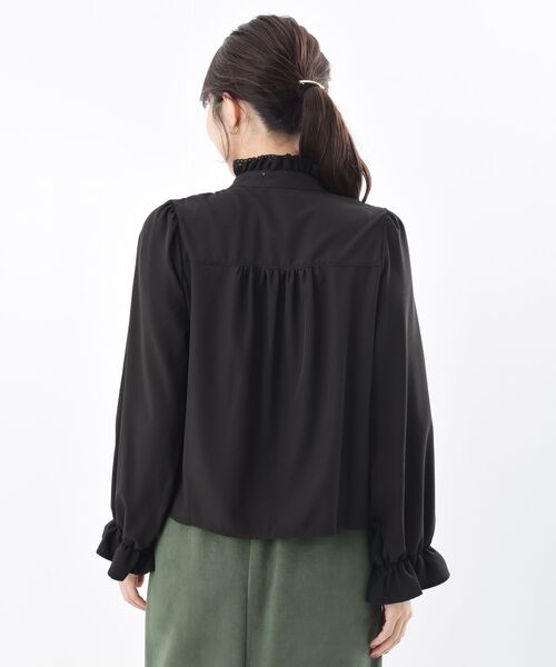 rps（アールピーエス）の「色々ボタンプチハイブラウス（シャツ/ブラウス・レディース・ブラック/ベージュ/オフホワイト/アイボリー/パープル/チェック・M/フリー）」の7枚目の写真