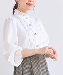 色々ボタンプチハイブラウス