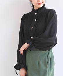 色々ボタンプチハイブラウス