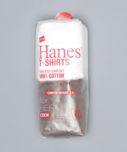HANES（ヘインズ）の「【HANES/ヘインズ】Ｊ－ＦＩＴスリーブレス２Ｐアソート　ＨＷ５３２７　2枚組　無地　ジャパンフィット　白黒セット（タンクトップ・レディース・その他1/その他3/その他4/その他5/その他7/その他6/その他8・LARGE/MEDIUM）」の5枚目の写真