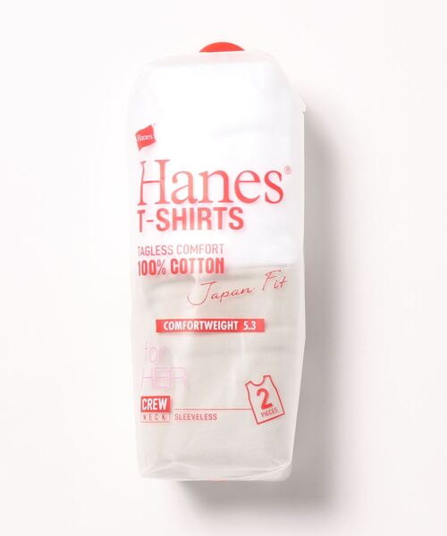 HANES（ヘインズ）の「【HANES/ヘインズ】Ｊ－ＦＩＴスリーブレス２Ｐアソート　ＨＷ５３２７　2枚組　無地　ジャパンフィット　白黒セット（タンクトップ・レディース・その他1/その他3/その他4/その他5/その他7/その他6/その他8・LARGE/MEDIUM）」の6枚目の写真