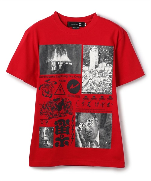 セール Samuraicore サムライコア 地震 雷 火事 親父 Tee グラフィックプリントtシャツ Tシャツ カットソー Samurai Core サムライコア のファッション通販 Zozotown