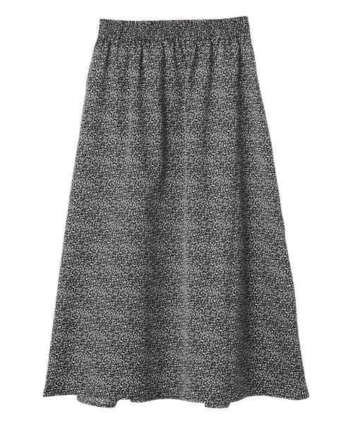 AMERICAN HOLIC（アメリカンホリック）の「サテンギャザーフレアスカート（スカート・レディース・その他9/ブルー系その他3/マルチ・M/L）」の13枚目の写真