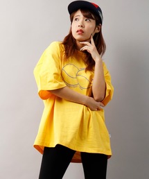 FILA heritage 韓国風 ブランドロゴプリント ビッグシルエット 半袖Tシャツ