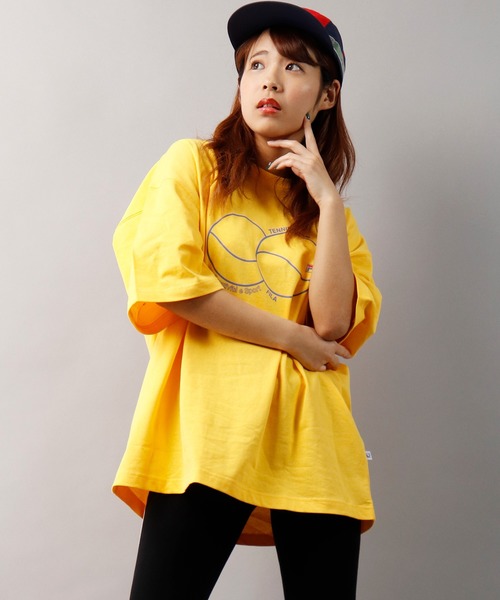FILA HERITAGE（フィラヘリテージ）の「FILA heritage  韓国風 ブランドロゴプリント ビッグシルエット 半袖Tシャツ（Tシャツ/カットソー・メンズ・ホワイト/ブラック/ネイビー/レッド/イエロー/ブルー/グリーン/ホワイト系その他/ブルー系その他/ホワイト系その他2/ブルー系その他2/ブルー系その他3・M/L/XL）」の11枚目の写真