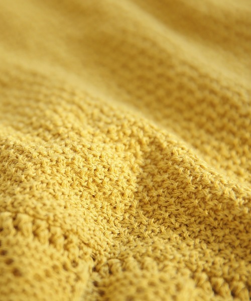 n'OrLABEL（ノアールレーベル）の「『ドルマン透かし編み切替サマーニット』（ニット/セーター・レディース・ベージュ/イエロー/ミント/ダークネイビー/カーキ/スモークピンク/ナチュラル/チャコール/ライトグリーン・FREE）」の19枚目の写真