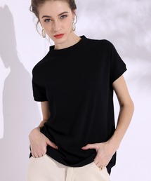 SMILE ORCHID（スマイルオーキッド）の「ハイネックススリット入りコットンTシャツ（Tシャツ/カットソー）」