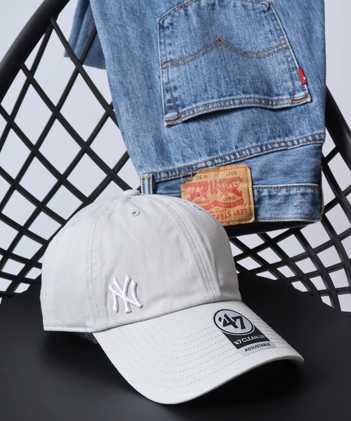 '47（フォーティーセブン）の「MLB公認 ’47BRAND NY LA CLEAN UP Suspense ベースボールキャップ（キャップ・メンズ・ライトブルー/ブラック/パープル/ネイビー/レッド/ターコイズブルー/ブルー/ブラック系その他/グリーン系その他/ブルー系その他/ウッドランド/ブルー系その他2/ブルー系その他3/ブルー系その他4/カーキ/モスグリーン/ホワイト系/グレー/ホワイト・FREE）」の6枚目の写真