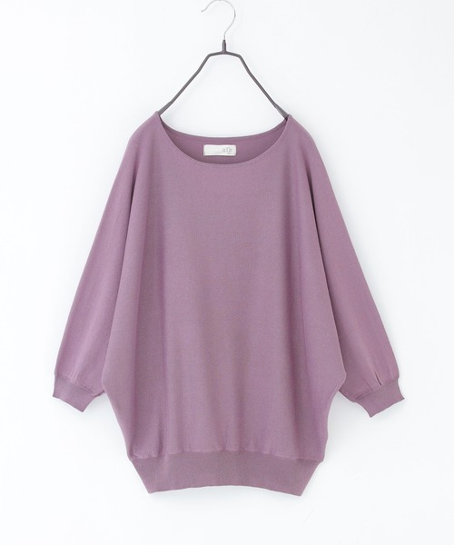 n'OrLABEL(ノアールレーベル)の「【UVカット】ウォッシャブルドルマンニット(ニット/セーター・レディース・ベージュ/スモークピンク/ブルーグリーン/モカ/ブラック/ライラック・FREE)」の13枚目の写真