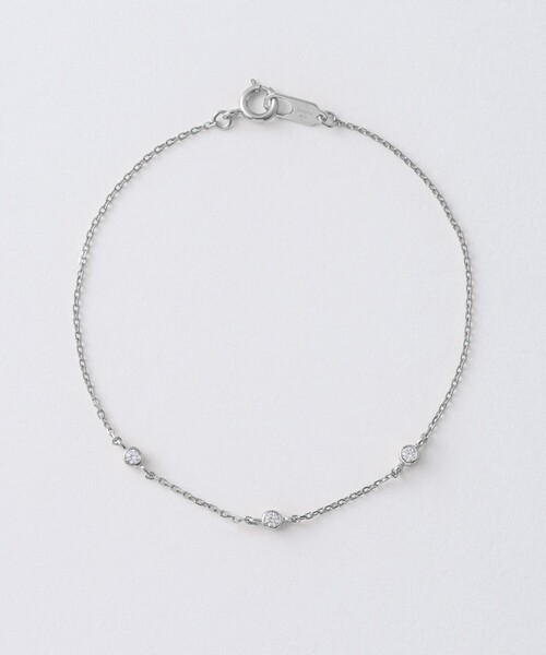 Jouete（ジュエッテ）の「ミニマル ブレスレット ジルコニア（ブレスレット・レディース・イエローゴールド/プラチナム・FREE）」の2枚目の写真