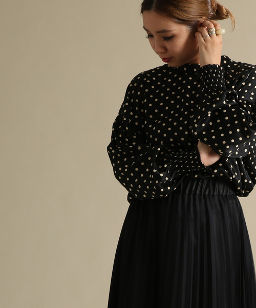 Tiara（ティアラ）の「ピーチサテンドットブラウス（シャツ/ブラウス・レディース・アイボリー/ブラック・FREE）」の17枚目の写真