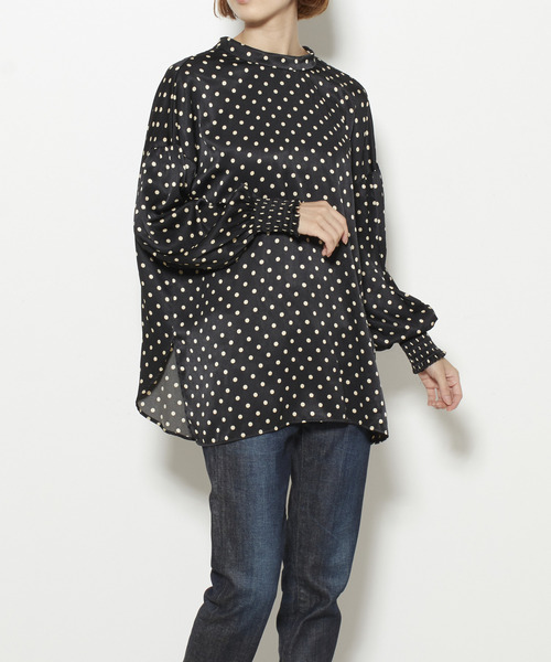 Tiara（ティアラ）の「ピーチサテンドットブラウス（シャツ/ブラウス・レディース・アイボリー/ブラック・FREE）」の18枚目の写真