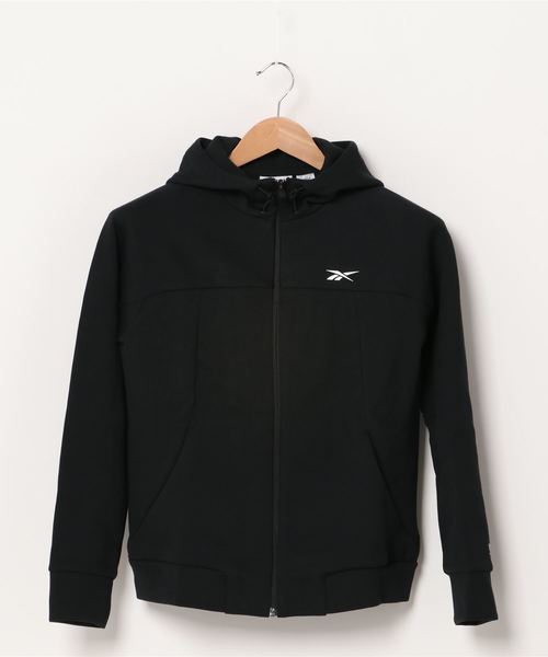 Reebok(リーボック)の「DMX TR スウェットシャツ / DMX TR Sweatshirt(テーラードジャケット・レディース・ブラック/ヘザーグレー・SMALL/MEDIUM/LARGE/X-LARGE/XX-LARGE)」の1枚目の写真