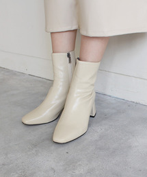 MODE ROBE | スクエアトゥ ショートブーツ(ブーツ)