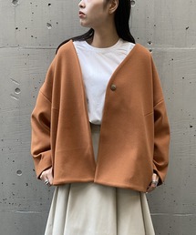 AS KNOW AS PINKY | ノーカラーコクーンコート(ノーカラーコート)