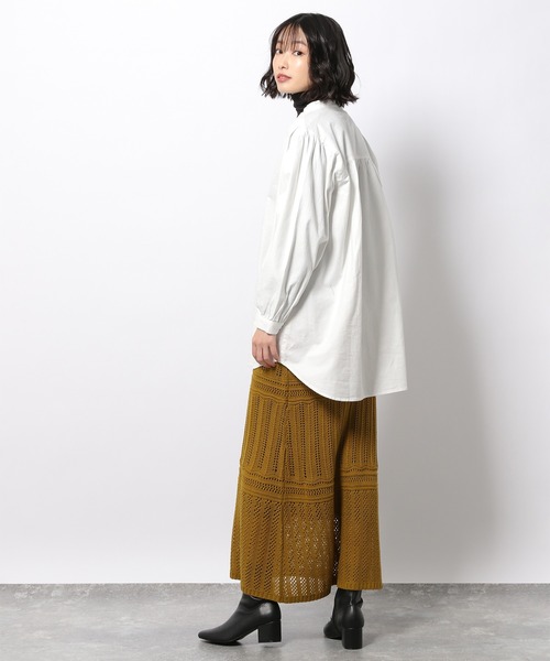 LAKOLE（ラコレ）の「アソートくるみボタンロングシャツ / LAKOLE（シャツ/ブラウス・レディース・ブラウン/ネイビー/オフホワイト・SMALL/MEDIUM）」の19枚目の写真