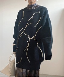 Ameri | NUDE LINE KNIT(ニット/セーター)