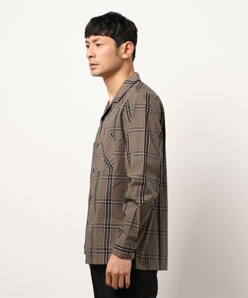 ikka(イッカ)の「先染めチェックオープンシャツ(シャツ/ブラウス・メンズ・ブラウン・M/XL/L)」の3枚目の写真