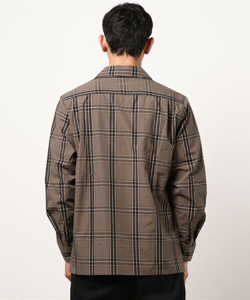 ikka(イッカ)の「先染めチェックオープンシャツ(シャツ/ブラウス・メンズ・ブラウン・M/XL/L)」の2枚目の写真