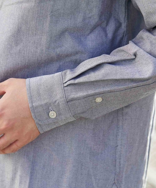 CIAOPANIC TYPY（チャオパニックティピー）の「【Daily Premium/デイリープレミアム】オックスバンドカラーシャツ（シャツ/ブラウス・メンズ・グレー/ブルー/ミント/ブラック/オフホワイト/グリーン・M/L/S/XL）」の14枚目の写真