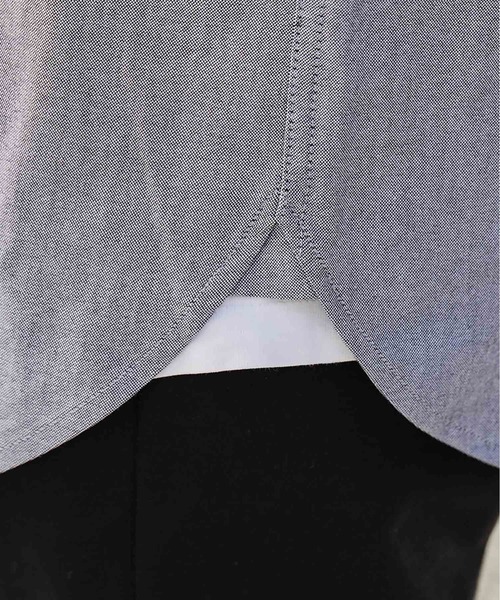 CIAOPANIC TYPY（チャオパニックティピー）の「【Daily Premium/デイリープレミアム】オックスバンドカラーシャツ（シャツ/ブラウス・メンズ・グレー/ブルー/ミント/ブラック/オフホワイト/グリーン・M/L/S/XL）」の20枚目の写真