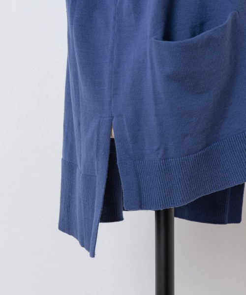 Rewde（ルゥデ）の「ベーシックBIGカーディガン（1R14-03172）（ニット/セーター・レディース・ブルー/キャメル/ホワイト/ネイビー・M）」の15枚目の写真