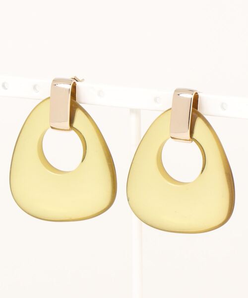 ap retro（アプレトロ）の「三角マーブルピアス【ZOZO限定アイテム】（ピアス（両耳用）・レディース・ブラウン/グレー/グリーン・FREE）」の5枚目の写真