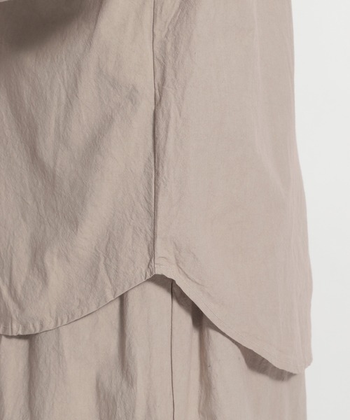 ichi(イチ)の「【ichi(イチ)】ダンプルーフシャツ(シャツ/ブラウス・レディース・ホワイト/ライトグレー・FREE)」の5枚目の写真