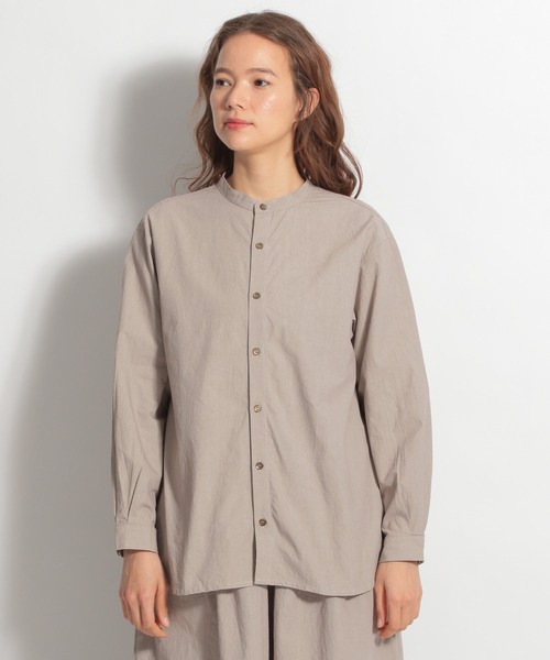 ichi(イチ)の「【ichi(イチ)】ダンプルーフシャツ(シャツ/ブラウス・レディース・ホワイト/ライトグレー・FREE)」の11枚目の写真