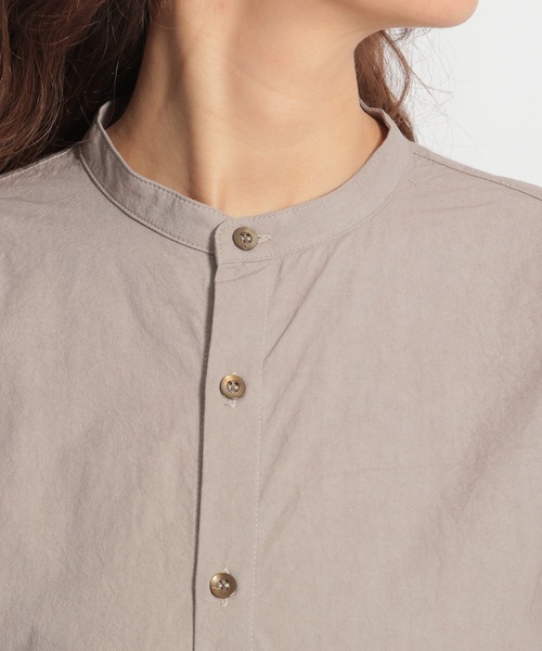 ichi(イチ)の「【ichi(イチ)】ダンプルーフシャツ(シャツ/ブラウス・レディース・ホワイト/ライトグレー・FREE)」の10枚目の写真