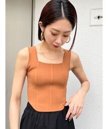 EMODA（エモダ）の「ミニマルフィットニット（タンクトップ）」