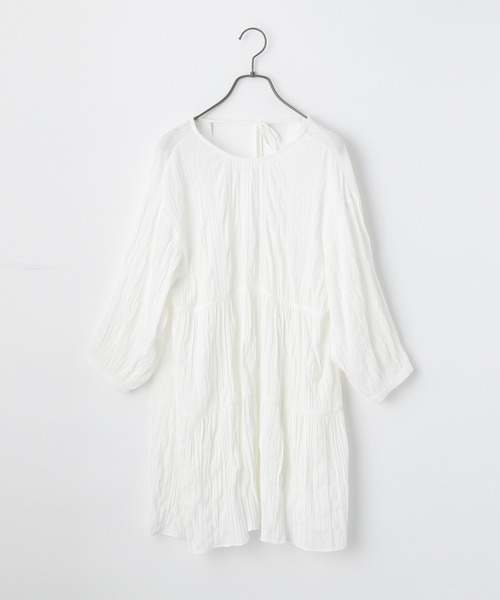 PAGEBOY(ページボーイ)の「バックリボンティアードブラウス(シャツ/ブラウス・レディース・オフホワイト/ブラック/グレイッシュベージュ・FREE)」の18枚目の写真