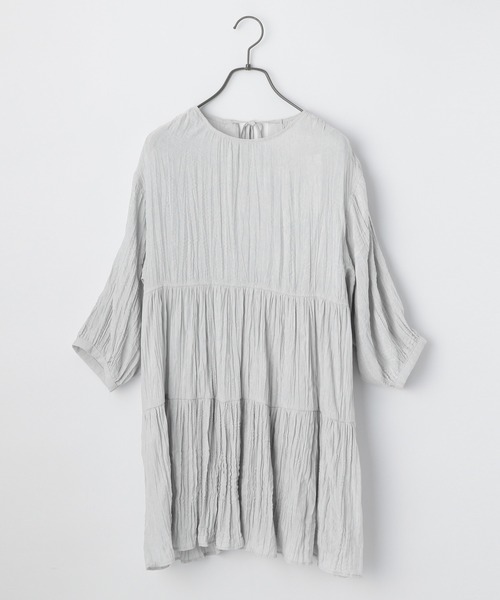 PAGEBOY(ページボーイ)の「バックリボンティアードブラウス(シャツ/ブラウス・レディース・オフホワイト/ブラック/グレイッシュベージュ・FREE)」の19枚目の写真