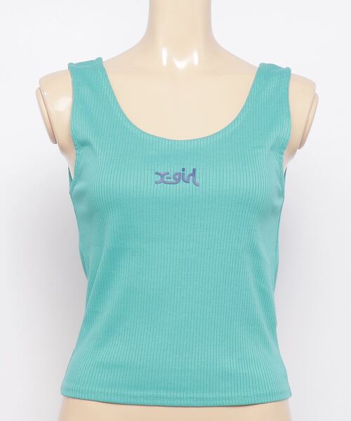 X-girl(エックスガール)の「2-PACK TANK TOP(タンクトップ・レディース・ホワイト/グリーン/レッド・X-SMALL/SMALL/MEDIUM)」の5枚目の写真