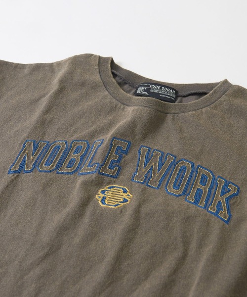 CUBE SUGAR（キューブシュガー）の「OE天竺 パウダー加工 袖タック Tシャツ（Tシャツ/カットソー・レディース・チャコールグレー/ホワイト/レッド・M）」の19枚目の写真