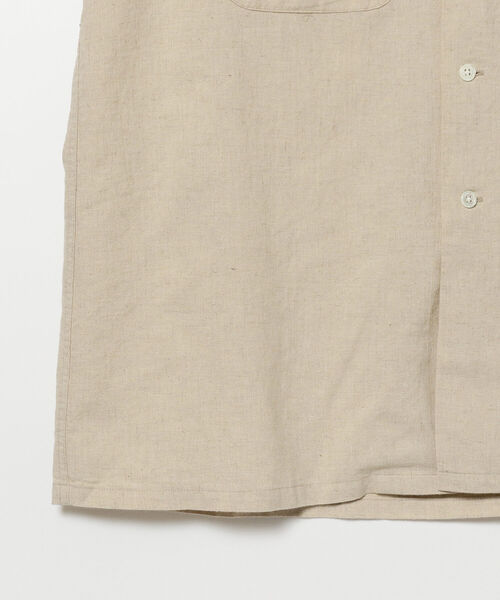 BEAMS PLUS(ビームスプラス)の「BEAMS PLUS / コットンリネンキャンバス オープンカラーシャツ(シャツ/ブラウス・メンズ・ホワイト/ブラック/ナチュラル・SMALL/MEDIUM/X-LARGE/LARGE)」の13枚目の写真